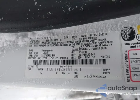 2019 Ford Fiesta Se from USA, damaged, VIN 3FADP4EJ5KM144767